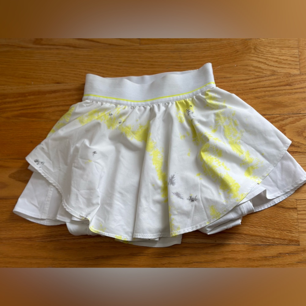 lululemon athletica White Skort with Yellow Accent